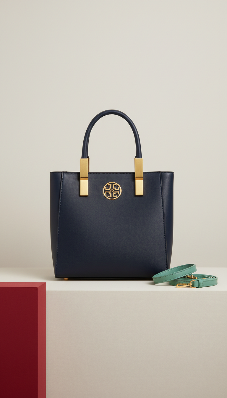 Structured Tote with Golden Hour Hardware