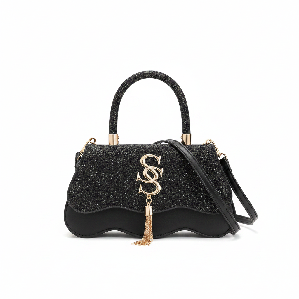 Black Sparkle Handbag